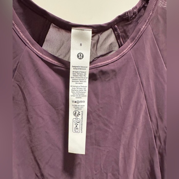 LULULEMON - Sculpt Crop Tank - Grape Thistle - $58 - Size 8 - Picture 3 of 5